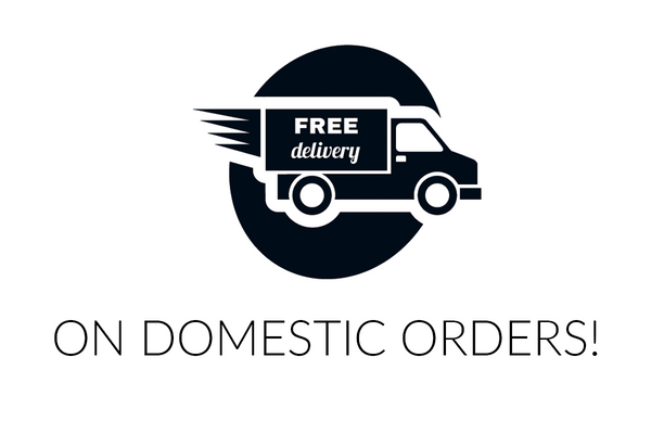 Free delivery on all domestic orders!