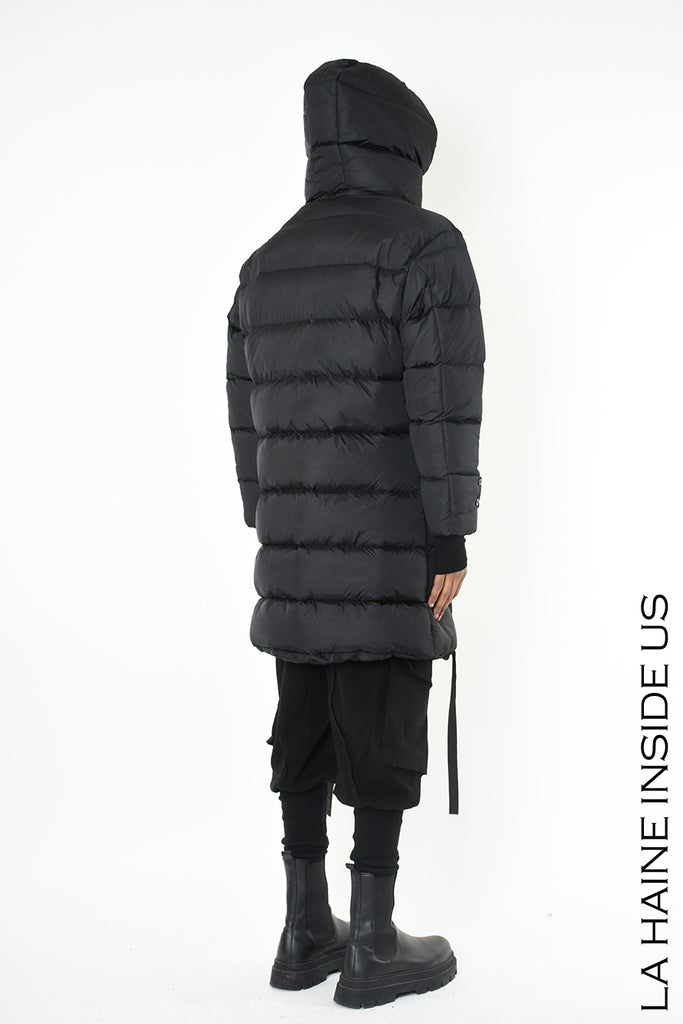 Hooded puffer coat