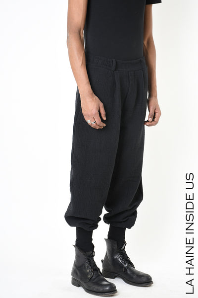 Woven cotton trousers