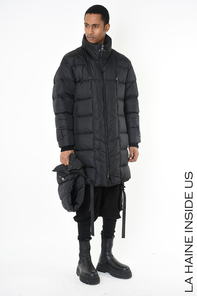 Hooded puffer coat