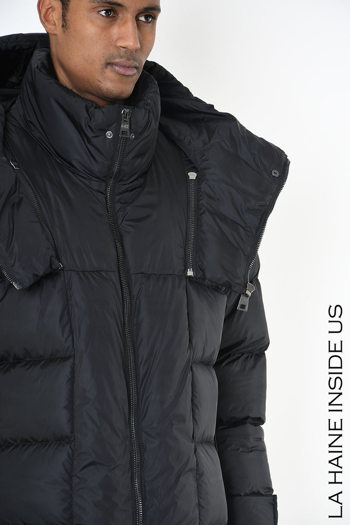 Hooded puffer coat