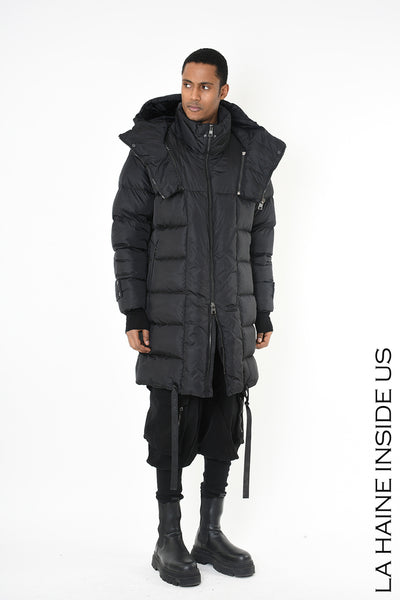 Hooded puffer coat