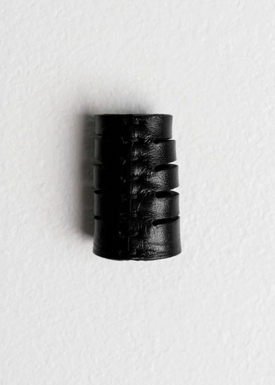Slits leather ring