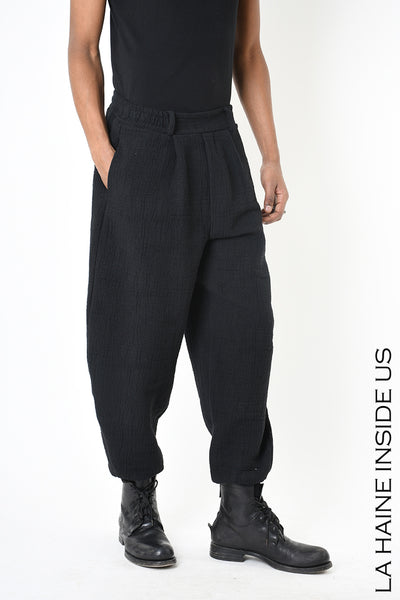 Woven cotton trousers