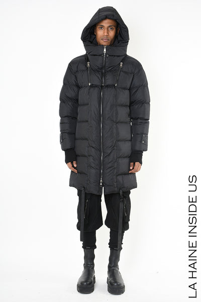 Hooded puffer coat