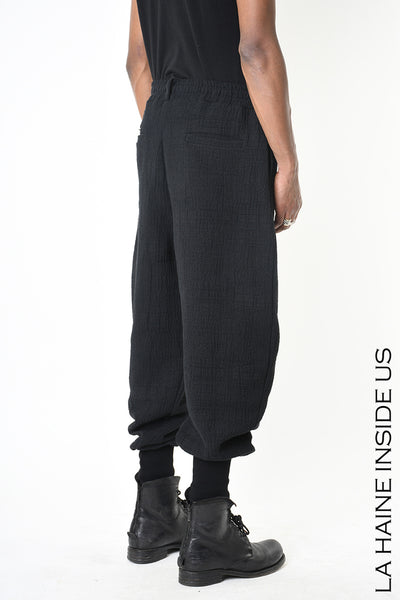 Woven cotton trousers