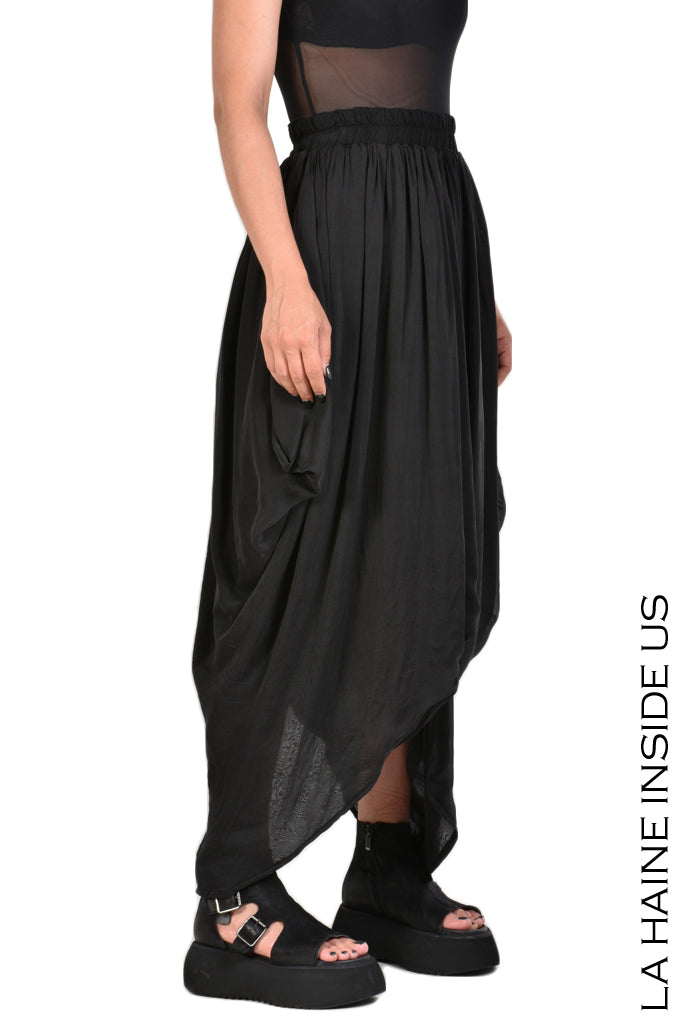 Sheree viscose silk blend skirt