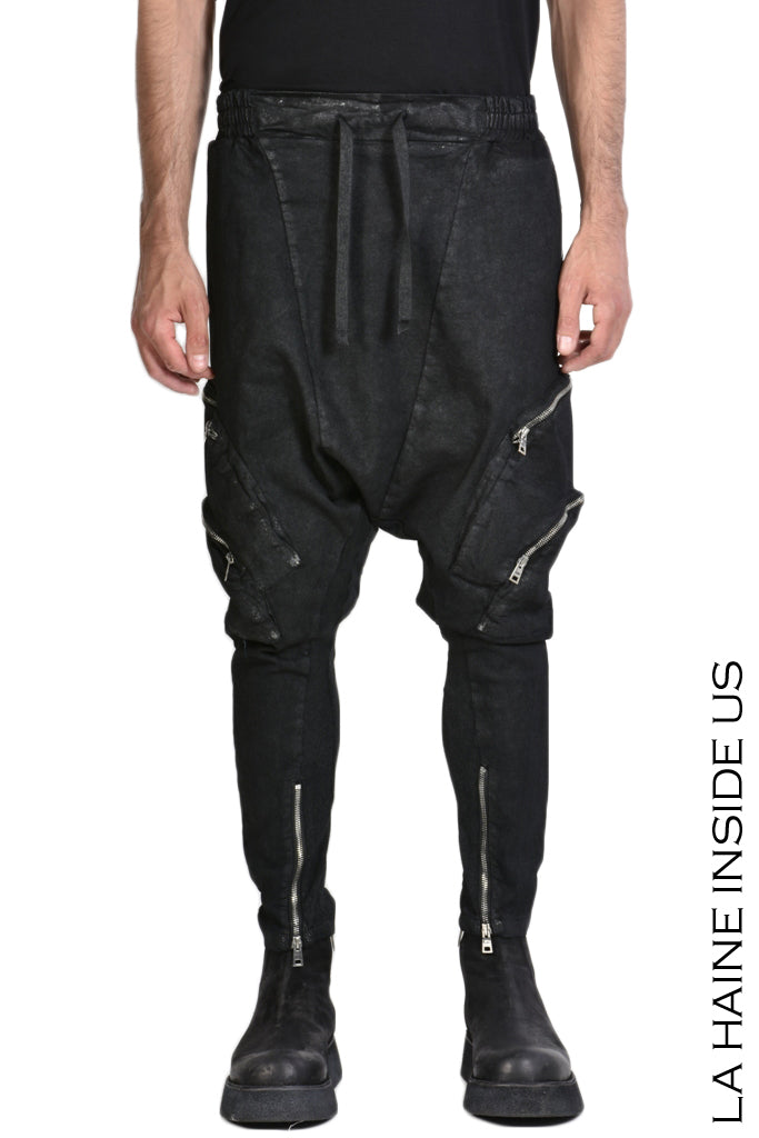 Eterno low crotch cargo trousers