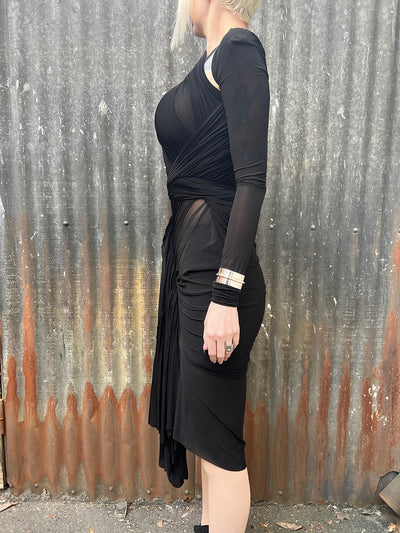 Rick Owens One sleeved draped gown