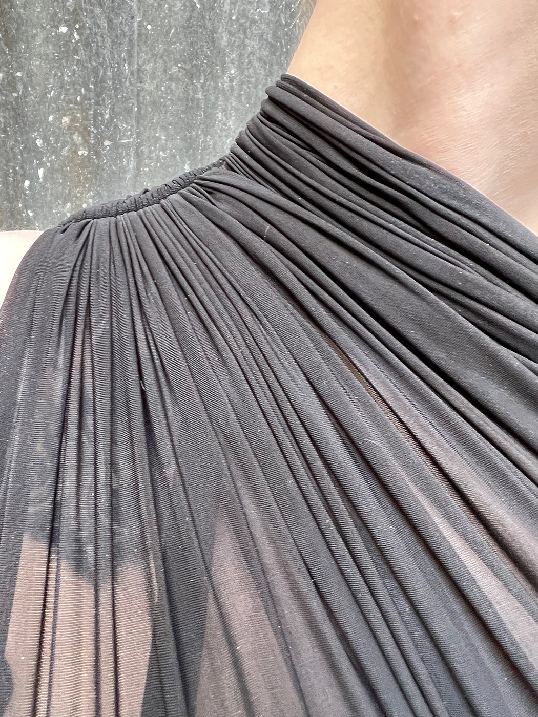 Rick Owens One sleeved draped gown