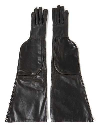 Rick Owens Long cargo leather gloves