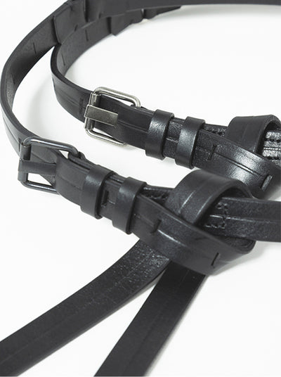 JULIUS Double knot leather belt
