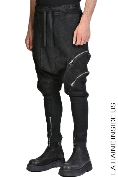 Eterno low crotch cargo trousers